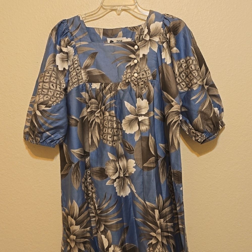 Hilo Hattie Hawaiian Dress w Pockets Women's Size medium